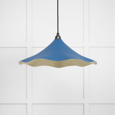Smooth Brass Flora Pendant in Upstream | 49731SU - Image 2
