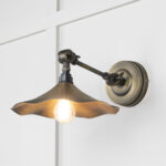 Aged Brass Flora Wall Light | 49735