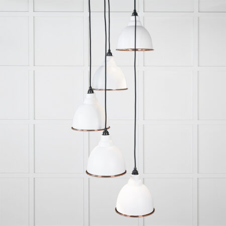 Smooth Copper Brindley Cluster Pendant in Flock | 49736SF