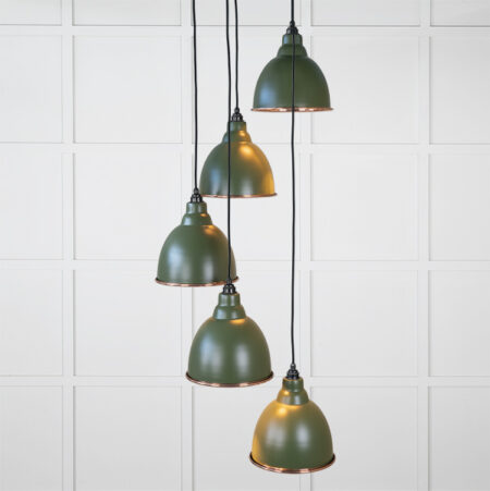 Smooth Copper Brindley Cluster Pendant in Heath | 49736SH