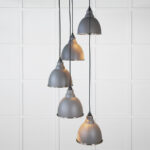 Smooth Nickel Brindley Cluster Pendant in Bluff | 49737SBL