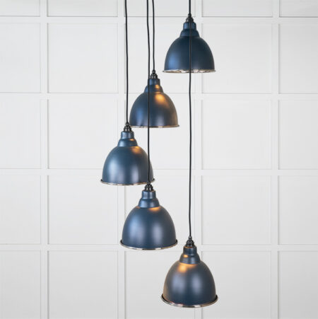 Smooth Nickel Brindley Cluster Pendant in Dusk | 49737SDU