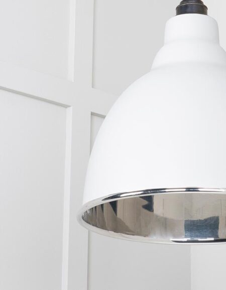 Smooth Nickel Brindley Cluster Pendant in Flock | 49737SF - Image 3