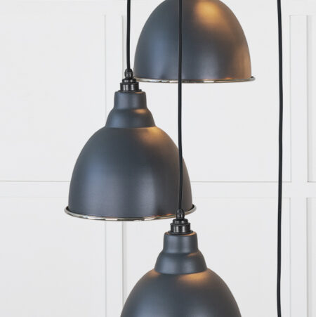 From the Anvil Smooth Nickel Brindley Cluster Pendant in Soot - Image 4