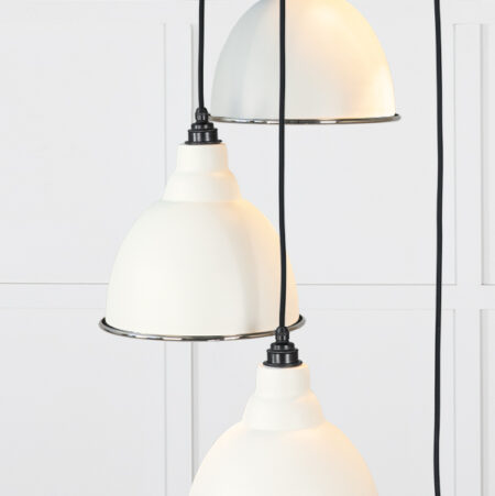 Smooth Nickel Brindley Cluster Pendant in Teasel | 49737STE - Image 4