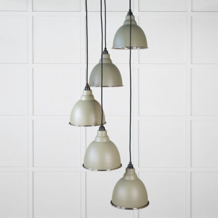 Smooth Nickel Brindley Cluster Pendant in Tump | 49737STU - Image 2