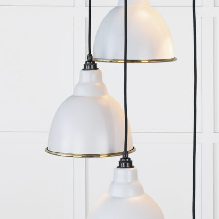From the Anvil Smooth Brass Brindley Cluster Pendant in Birch - Image 4