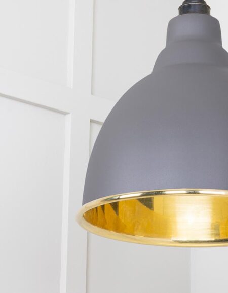 Smooth Brass Brindley Cluster Pendant in Bluff | 49738SBL - Image 3