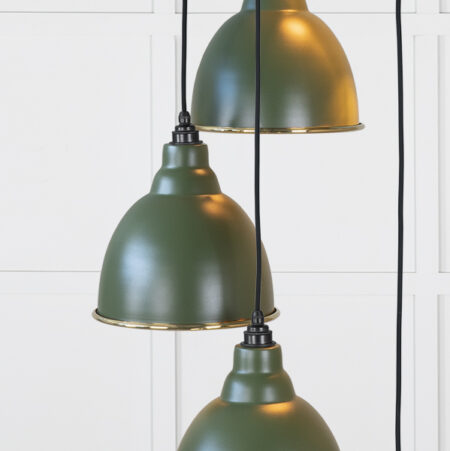Smooth Brass Brindley Cluster Pendant in Heath | 49738SH - Image 4