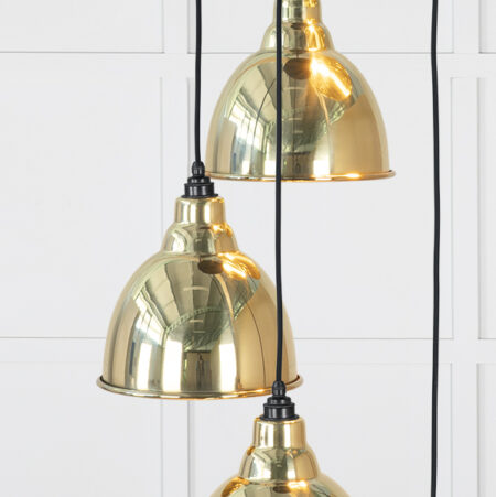Smooth Brass Brindley Cluster Pendant | 49738 - Image 4