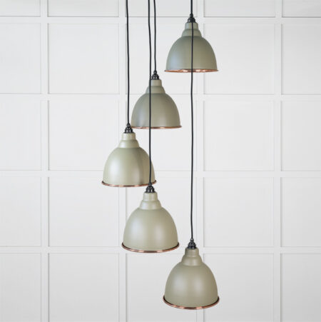 Hammered Copper Brindley Cluster Pendant in Tump | 49739STU - Image 2