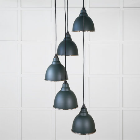 From the Anvil Hammered Nickel Brindley Cluster Pendant in Dingle - Image 2