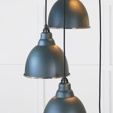 From the Anvil Hammered Nickel Brindley Cluster Pendant in Dingle - Image 4