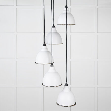 Hammered Nickel Brindley Cluster Pendant in Flock | 49740SF - Image 2