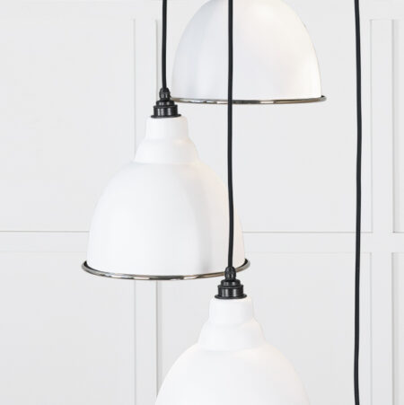 Hammered Nickel Brindley Cluster Pendant in Flock | 49740SF - Image 4