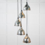 Hammered Nickel Brindley Cluster Pendant | 49740