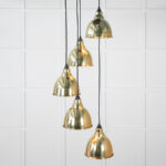 Hammered Brass Brindley Cluster Pendant | 49741