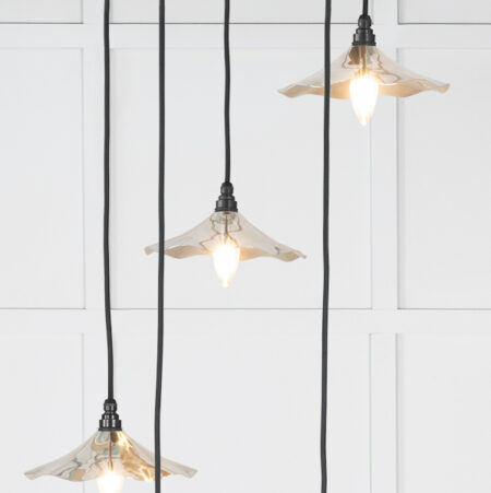 Smooth Nickel Flora Cluster Pendant | 49744 - Image 3