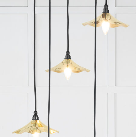 Smooth Brass Flora Cluster Pendant | 49745 - Image 3