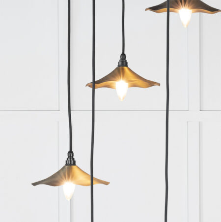 Aged Brass Flora Cluster Pendant | 49746 - Image 3