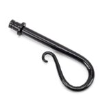 Black Shepherd's Crook Curtain Finial (pair) | 49902