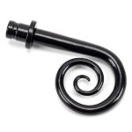 Black Monkeytail Curtain Finial (pair) | 49907