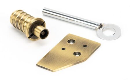 From the Anvil Aged Brass Key-Flush Sash Stop - Image 2