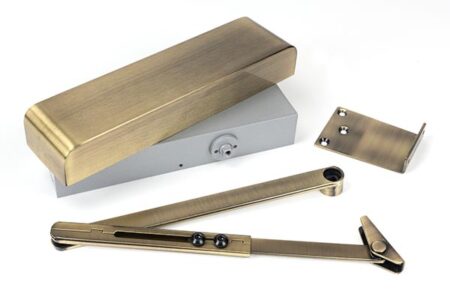 Aged Brass Size 2-5 Door Closer & Cover | 50107