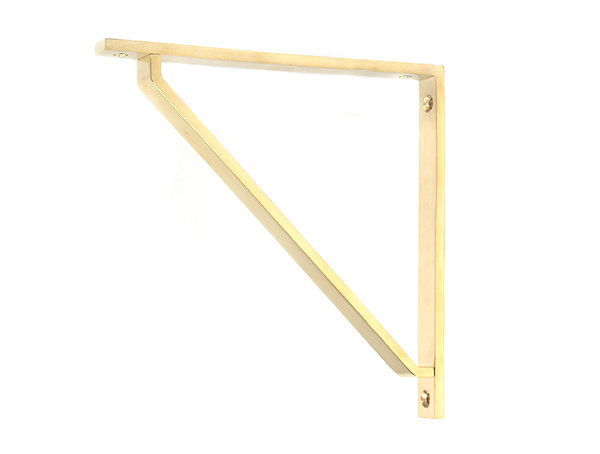 Polished Brass Barton Shelf Bracket (200mm x 200mm) | 51115