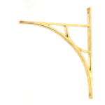 Polished Brass Tyne Shelf Bracket (314mm x 250mm) | 51175