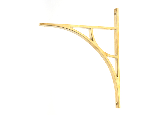 Polished Brass Tyne Shelf Bracket (314mm x 250mm) | 51175
