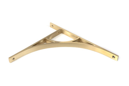 From the Anvil Satin Brass Tyne Shelf Bracket (314mm x 250mm) - Image 2