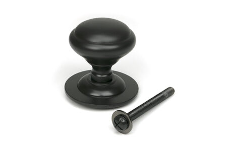 Aged Bronze Round Centre Door Knob | 52136 - Image 2