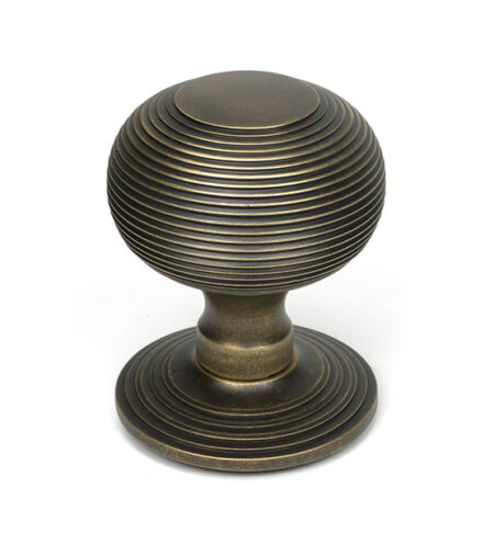Burnished Brass Beehive Centre Door Knob | 52161