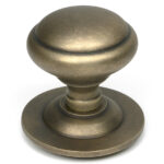 Burnished Brass Round Centre Door Knob | 52162