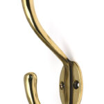 Aged Brass Newbury Hat & Coat Hook | 52218