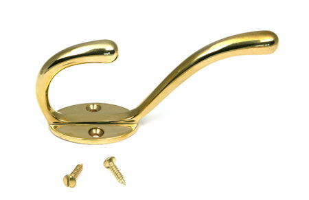 Polished Brass Newbury Hat & Coat Hook | 52219 - Image 2