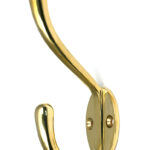 Polished Brass Newbury Hat & Coat Hook | 52219