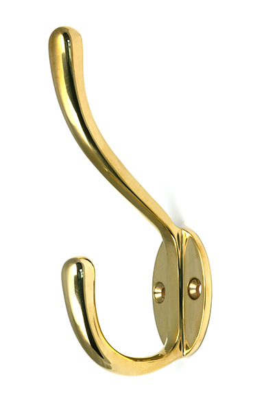 Polished Brass Newbury Hat & Coat Hook | 52219