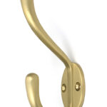 Satin Brass Newbury Hat & Coat Hook | 52223