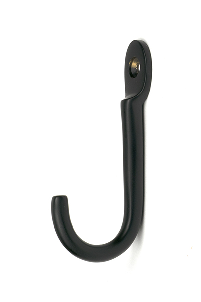 Matt Black Traditional Coat Hook | 52227