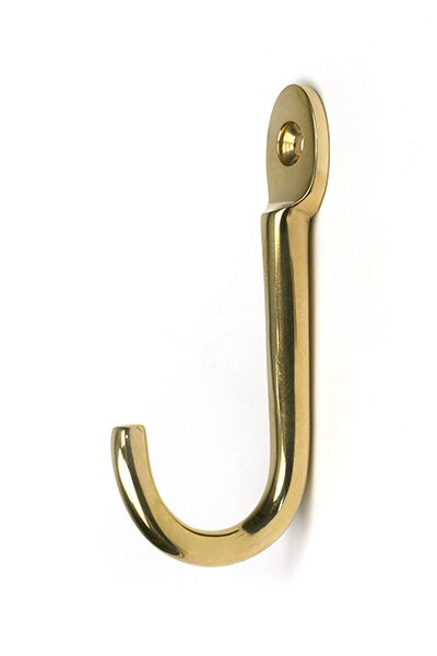 Polished Brass Traditional Coat Hook | 52229