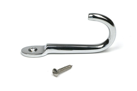 Polished Chrome Traditional Coat Hook | 52230 - Image 2