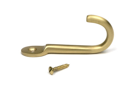 Satin Brass Traditional Coat Hook | 52233 - Image 2
