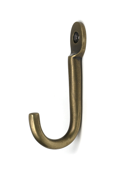 Burnished Brass Traditional Coat Hook | 52234
