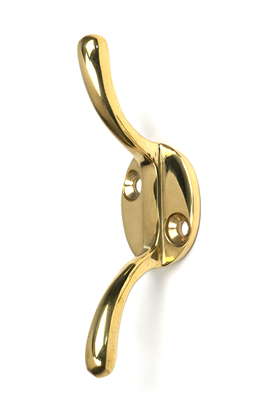 Polished Brass Newbury Cleat Hook | 52249