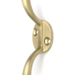 Satin Brass Newbury Cleat Hook | 52253