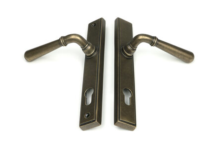 Burnished Brass Newbury Slimline Lever Espag. Lock Set | 52285 - Image 5