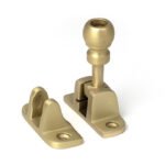 Satin Brass Mushroom Brighton Fastener (Radiused) | 52348