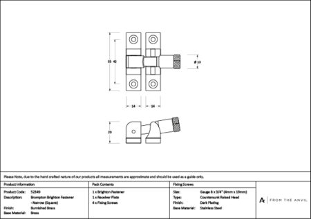 Brompton Brighton Fastener - Image 4